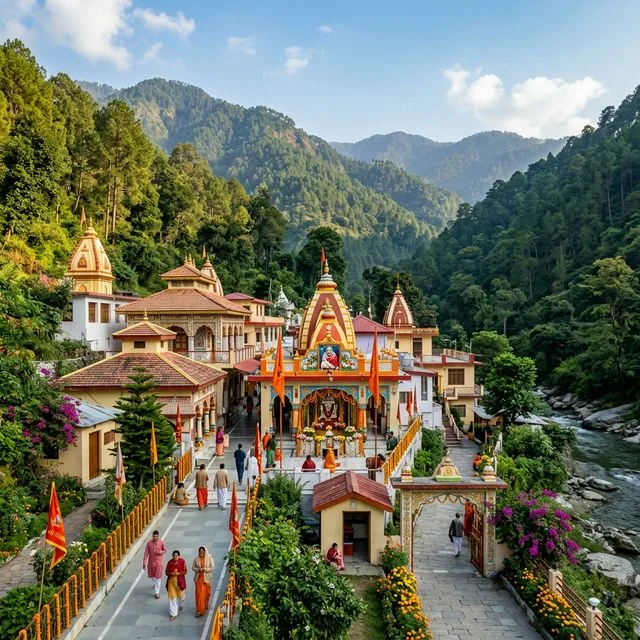 Sacred Kainchi Dham Ashram in Kumaon hills