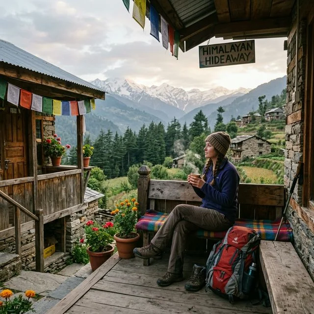 Cozy budget homestay in Mukteshwar with mountain view