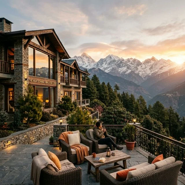Luxury resort in Mukteshwar with Himalayan views